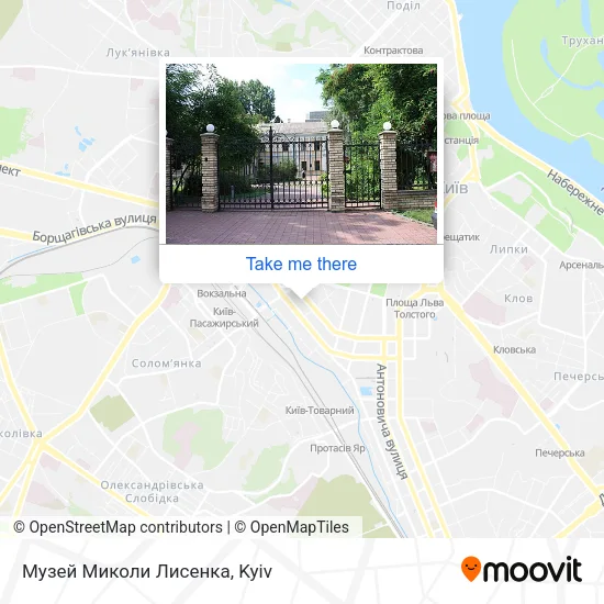 Карта Музей Миколи Лисенка