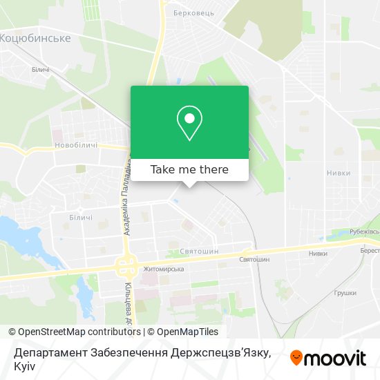 Департамент Забезпечення Держспецзв’Язку map