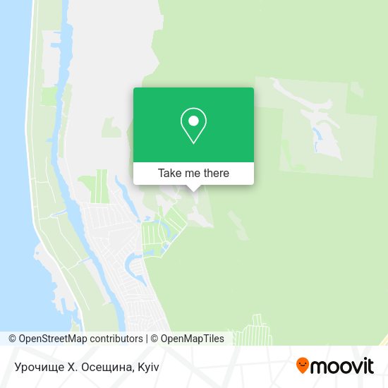Карта Урочище Х. Осещина