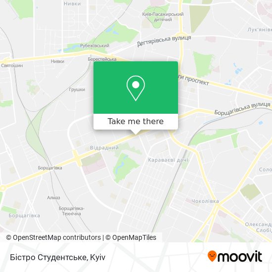 Бістро Студентське map