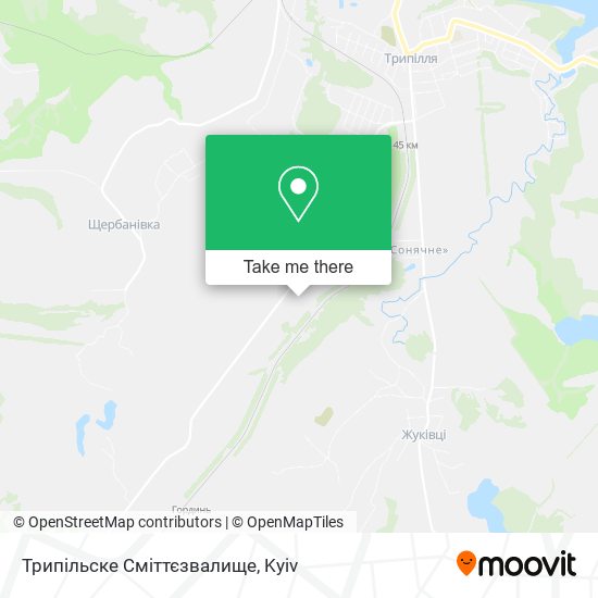 Карта Трипільске Сміттєзвалище