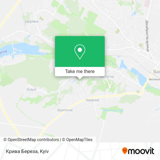 Карта Крива Береза
