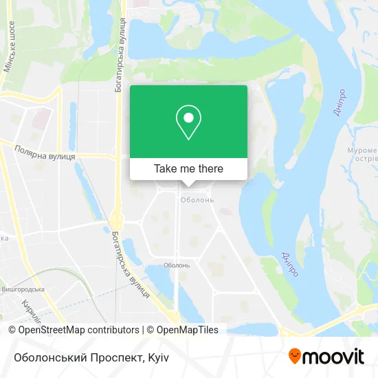 Карта Оболонський Проспект