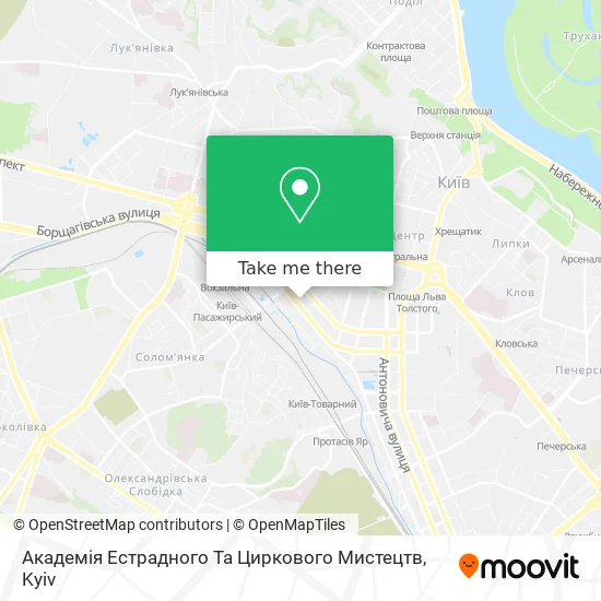Академія Естрадного Та Циркового Мистецтв map