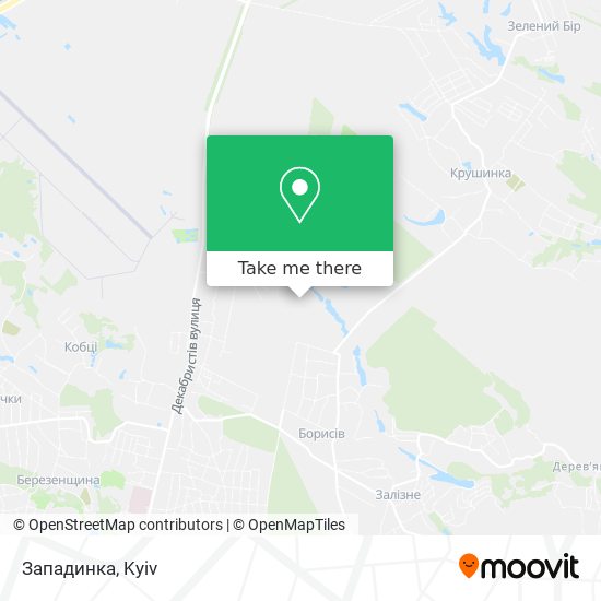 Западинка map