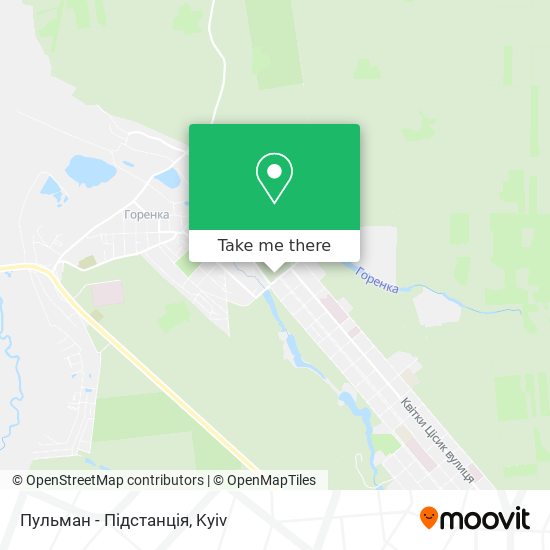 Пульман - Підстанція map