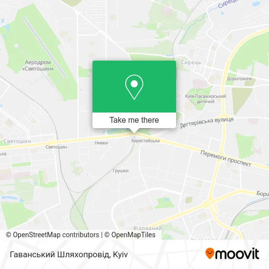 Карта Гаванський Шляхопровід