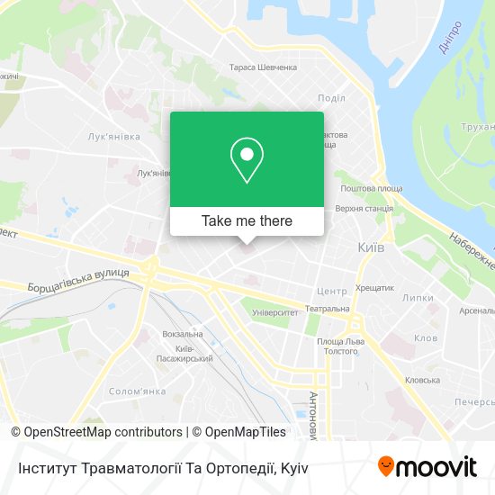Карта Інститут Травматології Та Ортопедії