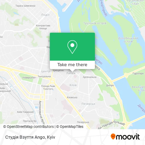 Карта Студія Взуття Ango