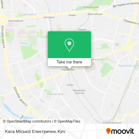 Карта Каса Міської Електрички