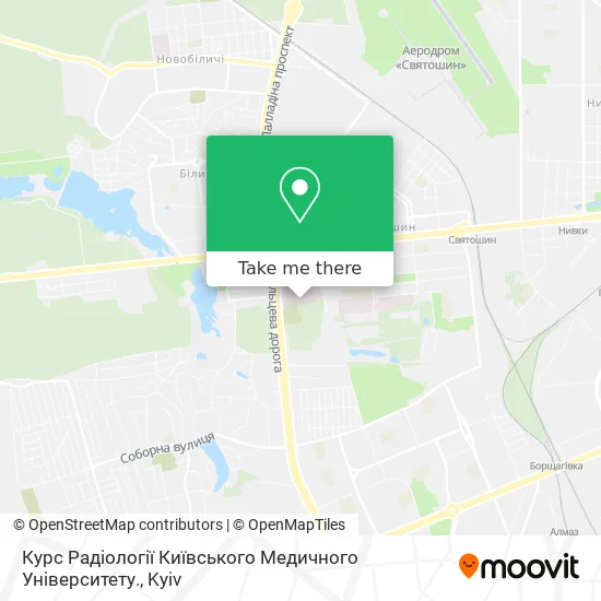 Карта Курс Радіології Київського Медичного Університету.