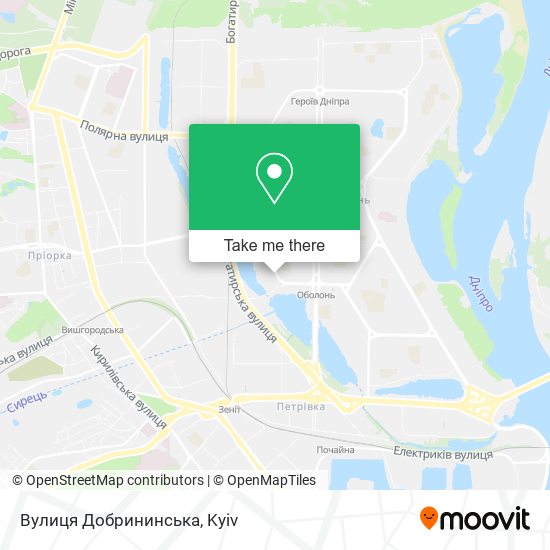 Вулиця Добрининська map