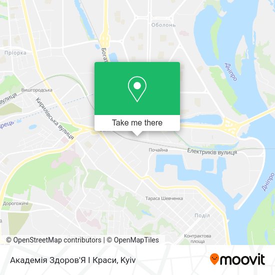 Карта Академія Здоров'Я І Краси
