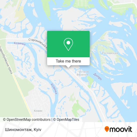 Карта Шиномонтаж