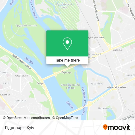 Карта Гідропарк