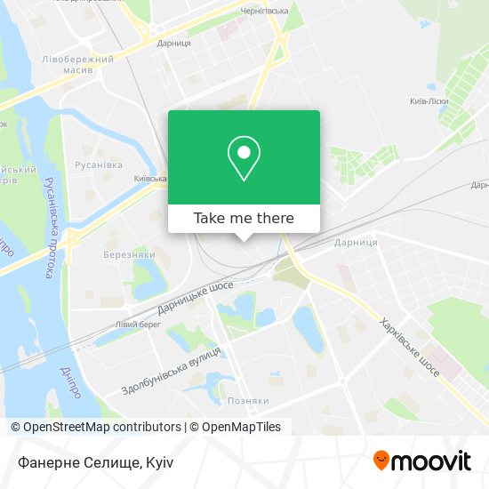 Фанерне Селище map