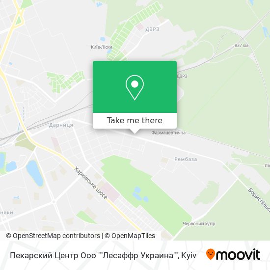 Пекарский Центр Ооо ""Лесаффр Украина"" map