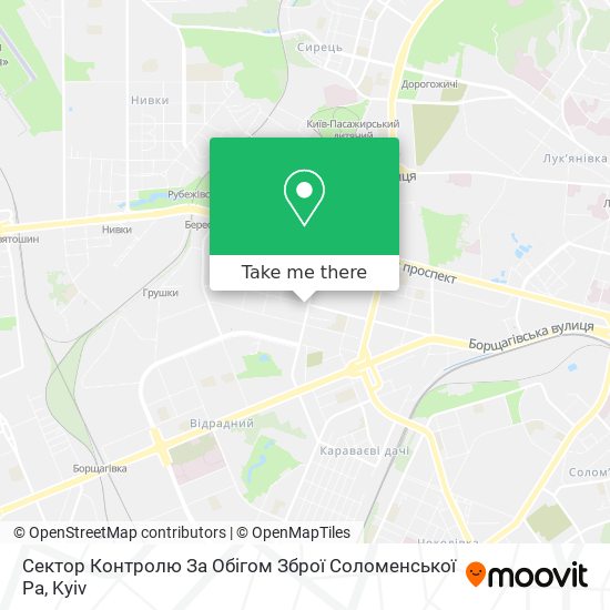 Сектор Контролю За Обігом Зброї Соломенської Ра map