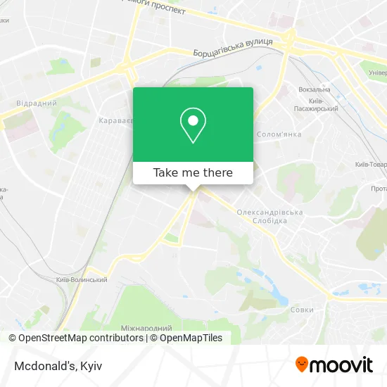 Карта Mcdonald's