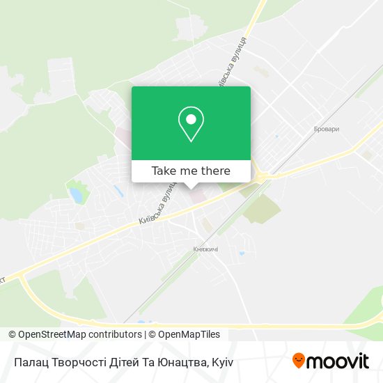 Карта Палац Творчості Дітей Та Юнацтва