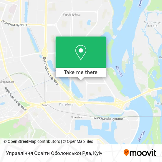 Управління Освіти Оболонської Рда map
