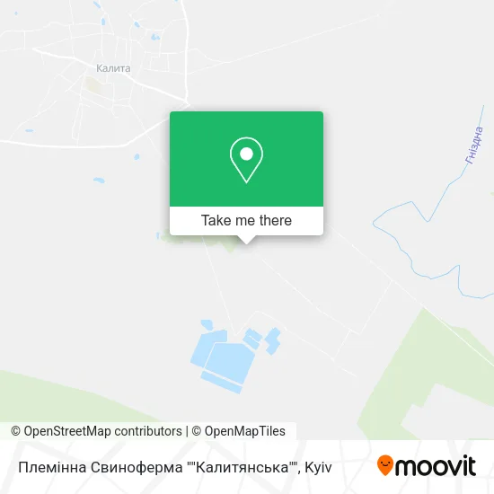 Карта Племінна Свиноферма ""Калитянська""