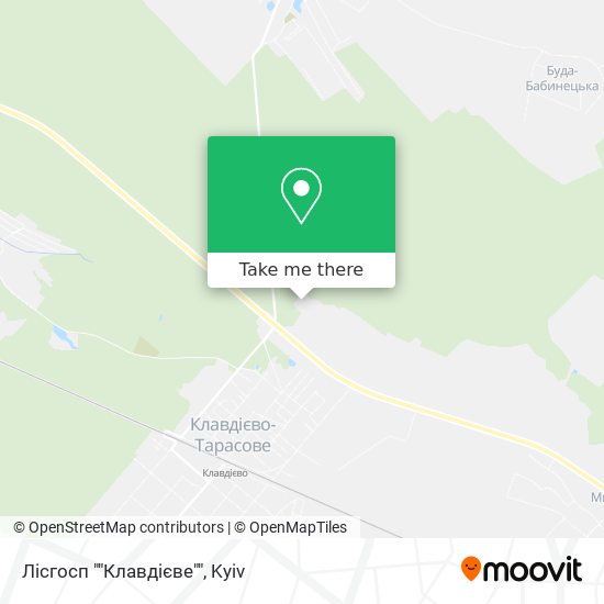 Карта Лісгосп ""Клавдієве""
