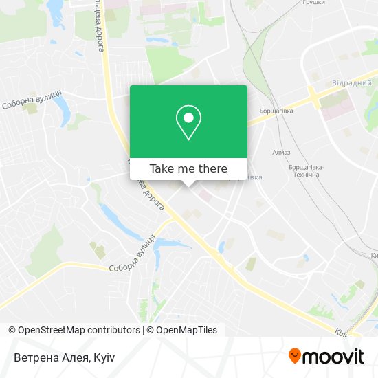Ветрена Алея map
