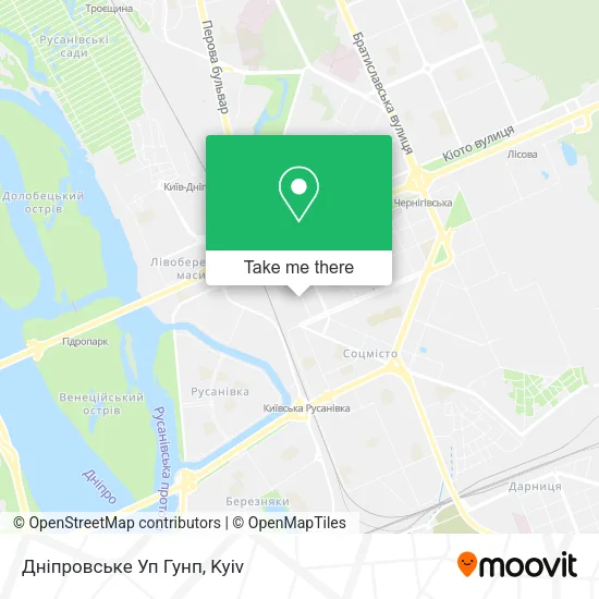 Карта Дніпровське Уп Гунп