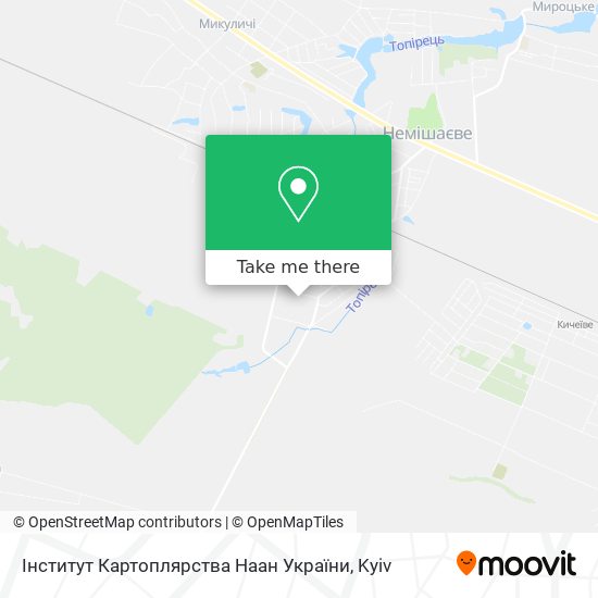 Карта Iнститут Картоплярства Наан України