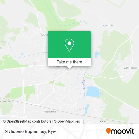 Карта Я Люблю Баришівку
