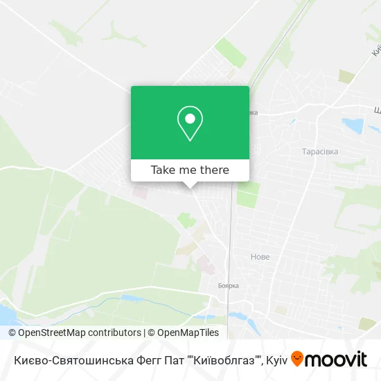 Києво-Святошинська Фегг Пат ""Київоблгаз"" map