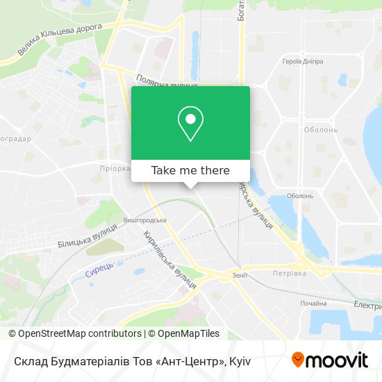 Склад Будматеріалів Тов «Ант-Центр» map