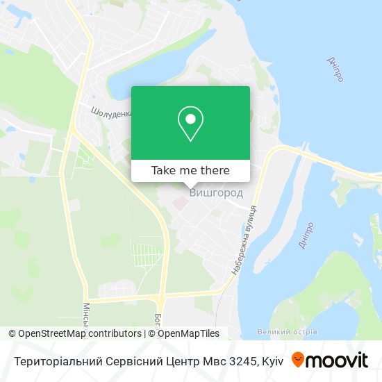 Територіальний Сервісний Центр Мвс 3245 map