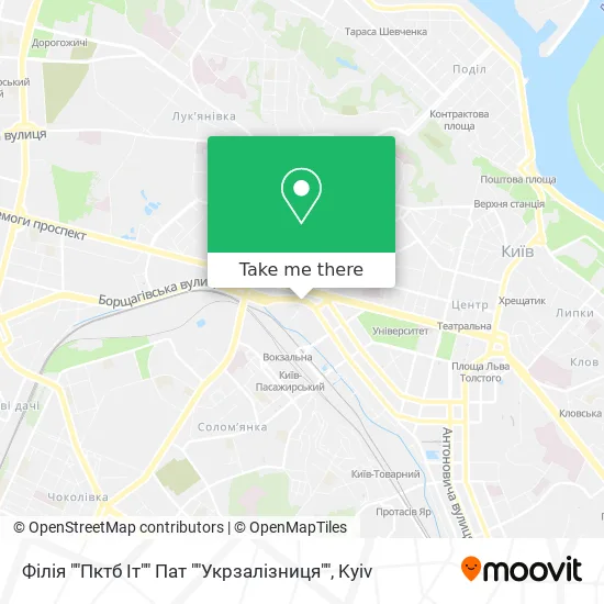 Філія ""Пктб Іт"" Пат ""Укрзалізниця"" map