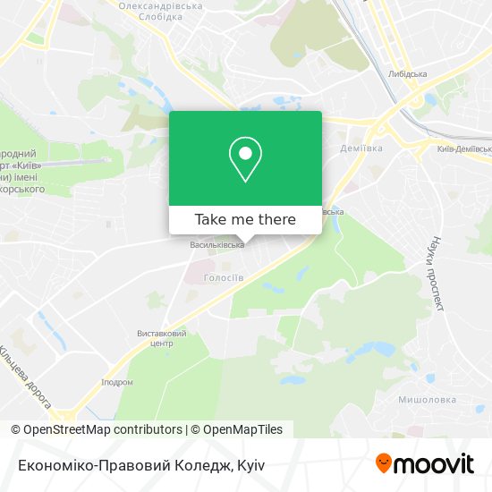 Карта Економіко-Правовий Коледж