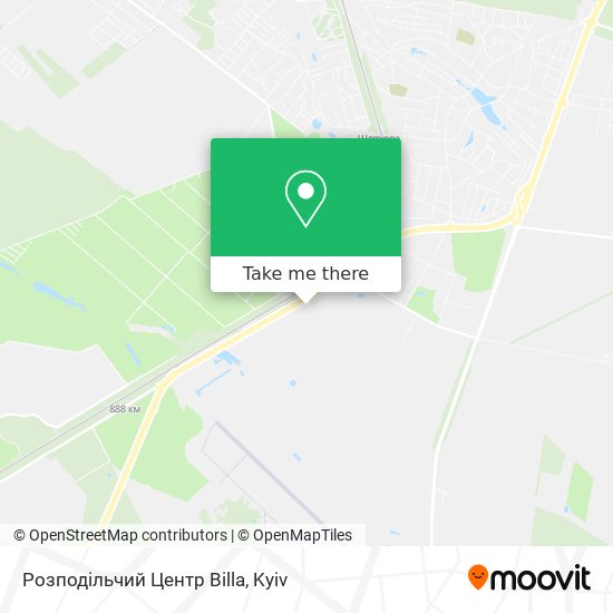 Розподільчий Центр Billa map