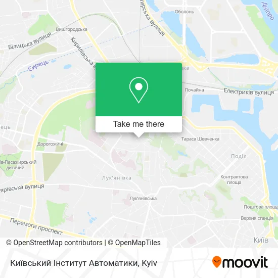Карта Київський Інститут Автоматики
