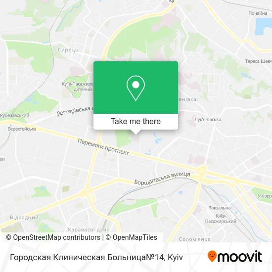 Карта Городская Клиническая Больница№14
