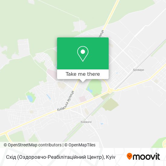 Карта Схід (Оздоровчо-Реабілітаційний Центр)
