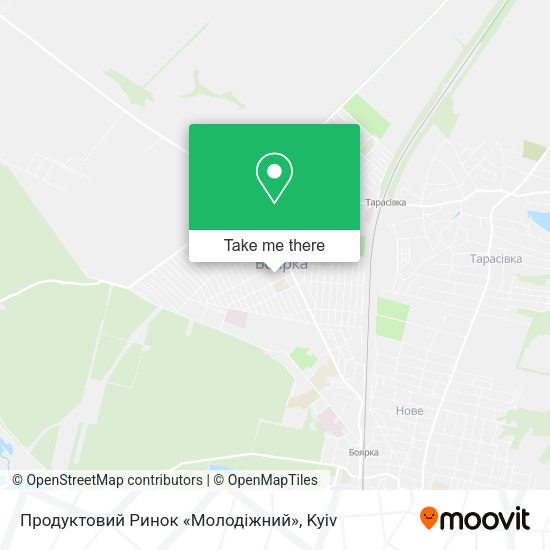 Карта Продуктовий Ринок «Молодіжний»