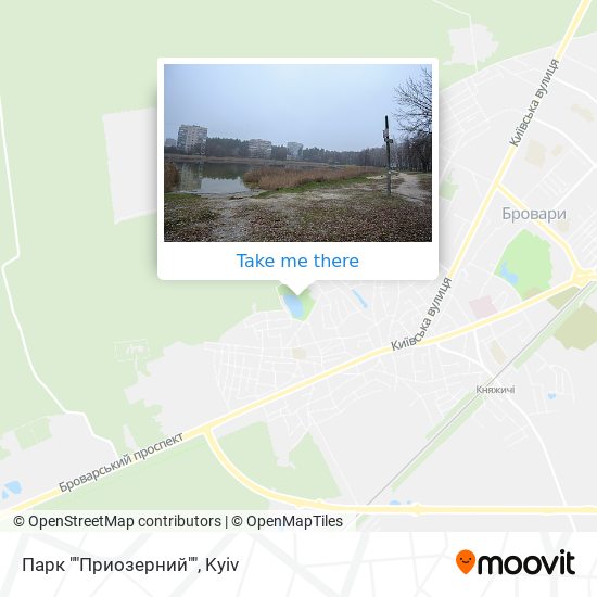 Парк ""Приозерний"" map