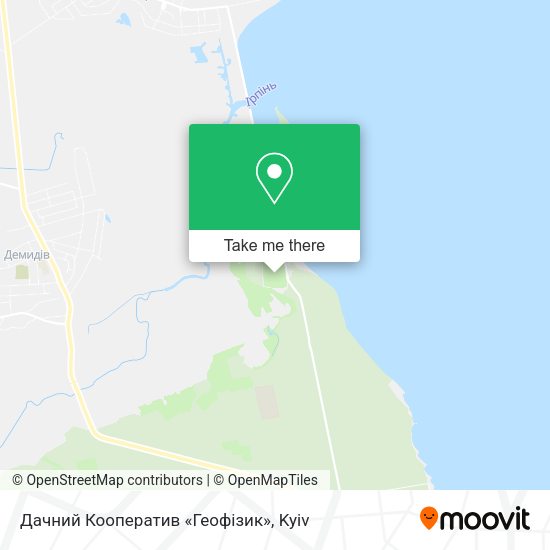 Карта Дачний Кооператив «Геофізик»