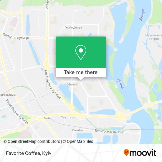 Favorite Coffee map