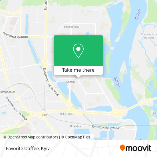 Карта Favorite Coffee