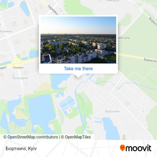 Карта Бортничі