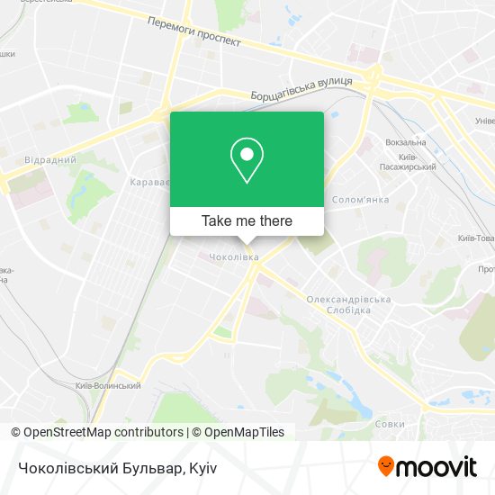 Чоколівський Бульвар map