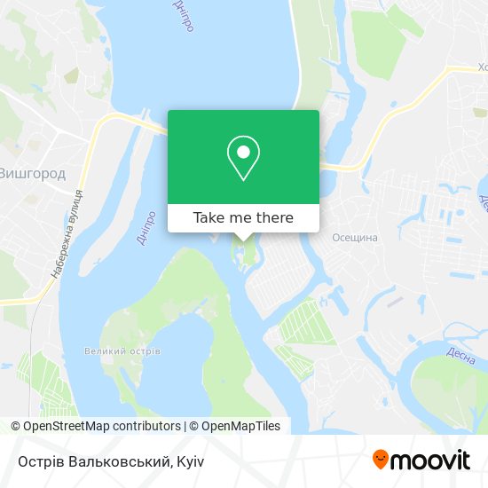 Карта Острів Вальковський