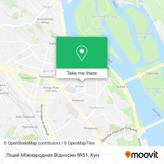 Ліцей Міжнародних Відносин №51 map