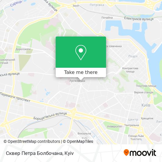 Сквер Петра Болбочана map